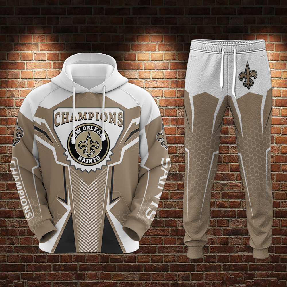 champion new orleans saints limited hoodie jogger s035 ewflb