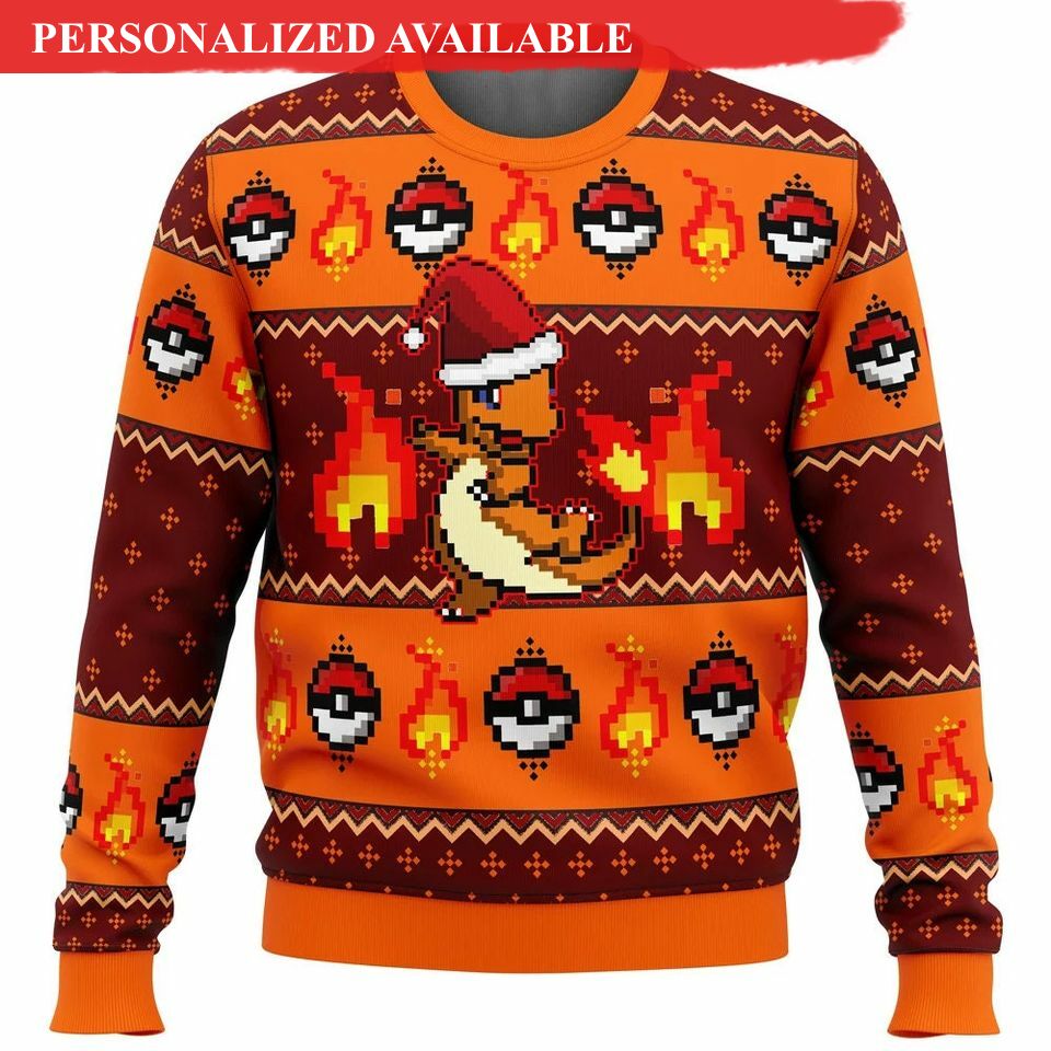 charmander ugly christmas sweater hitokage ugly sweate 1160