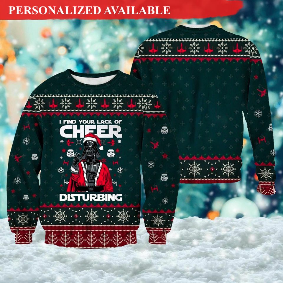 cheer disturbing christmas ugly sweatshirt 2069