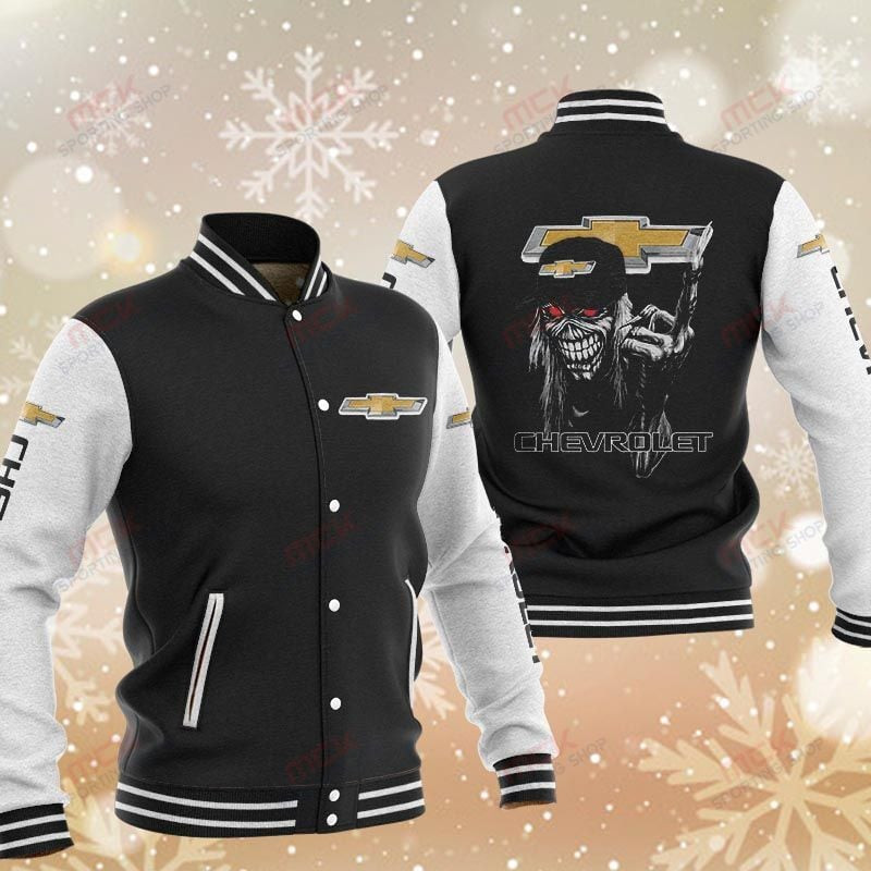 chevrolet skeleton baseball varsity jacket baseball jacket all over print 2wxri