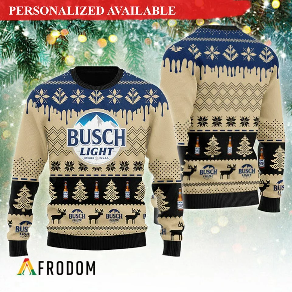 chevron pattern light beer christmas ugly sweater 5172