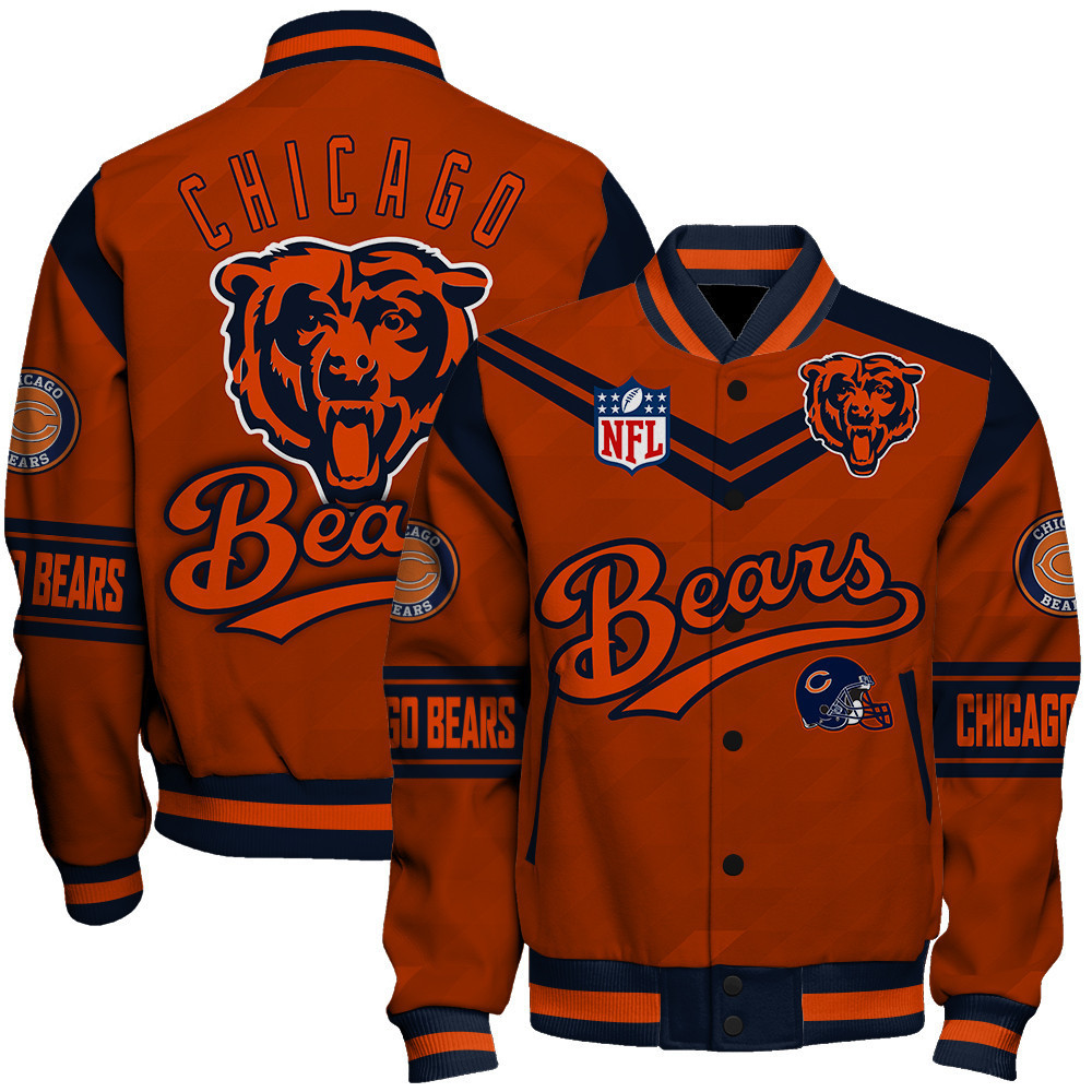 chicago bears american football league pattern baseball varsity jacket baseball jacket all over print sh1 v2 tu2mt