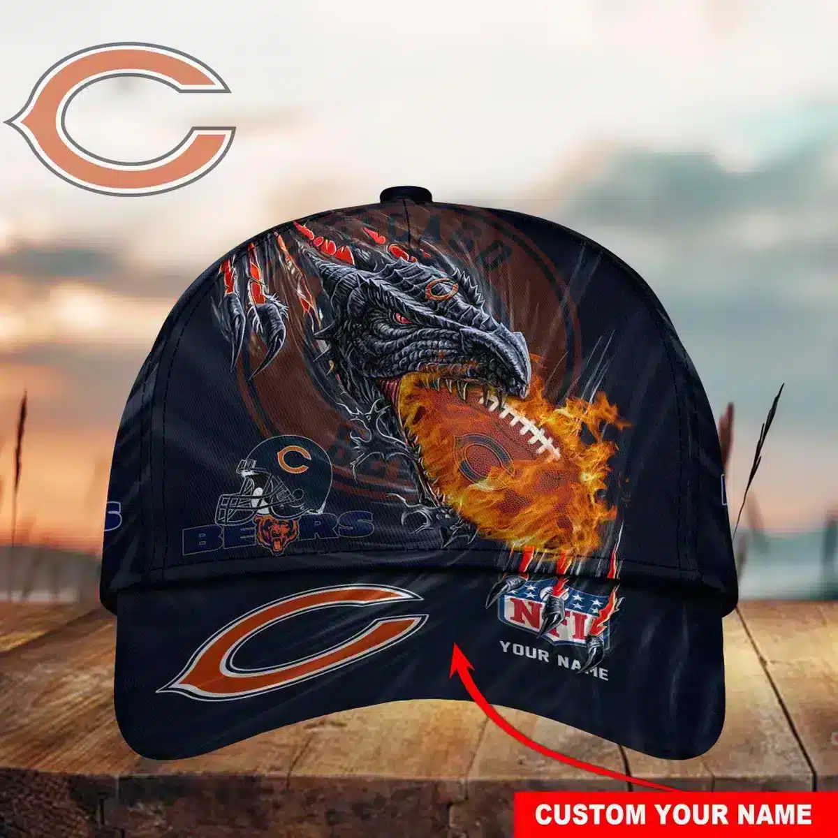 chicago bears classic cap gift for fans wty240901 pknp1