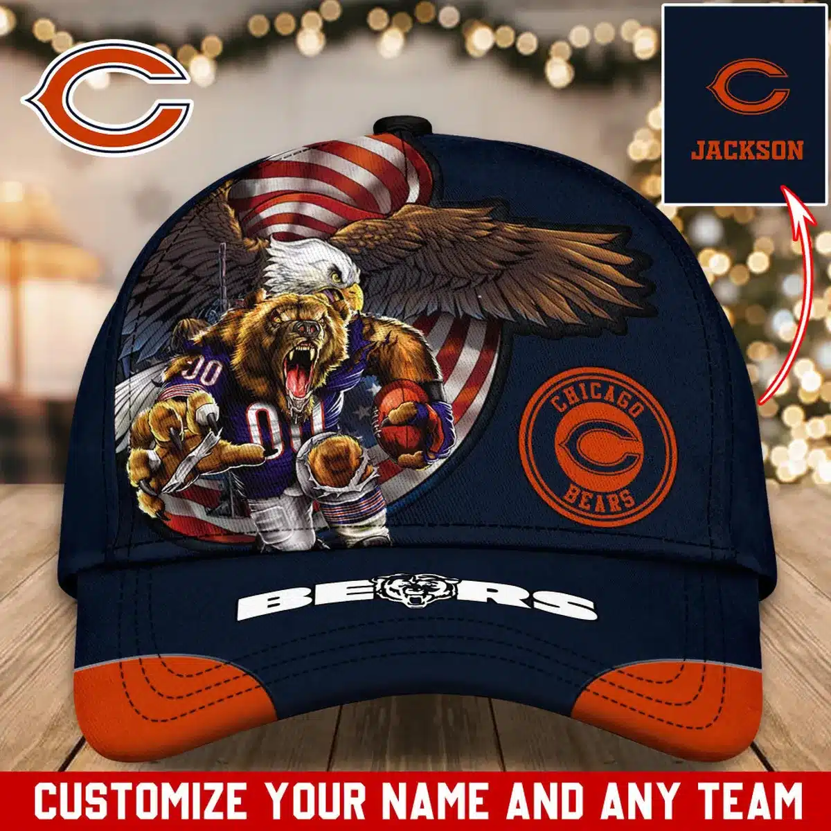 chicago bears classic cap gift for fans wty240909 noxzp