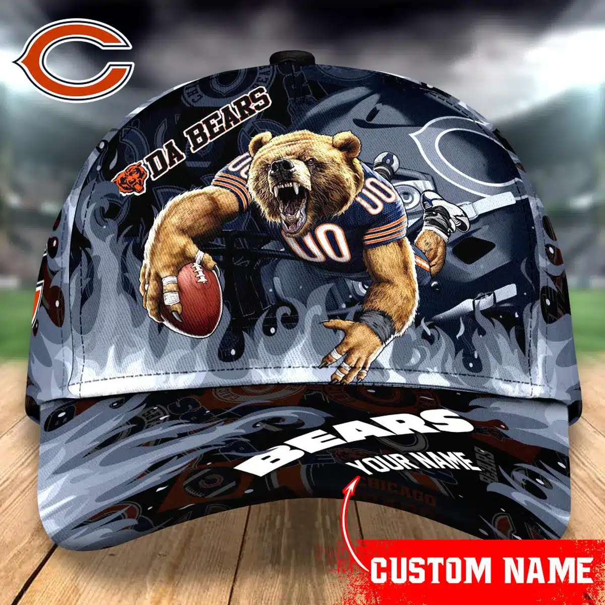 chicago bears classic cap gift for fans wty240923 gg7qj