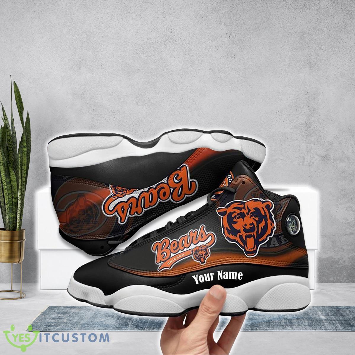 chicago bears football team custom name air jordan 13 running shoes best gift for fans