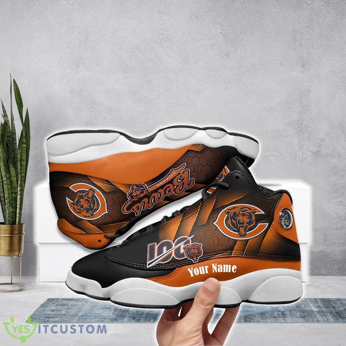 chicago bears football team custom name air jordan 13 running shoes great gift for fans