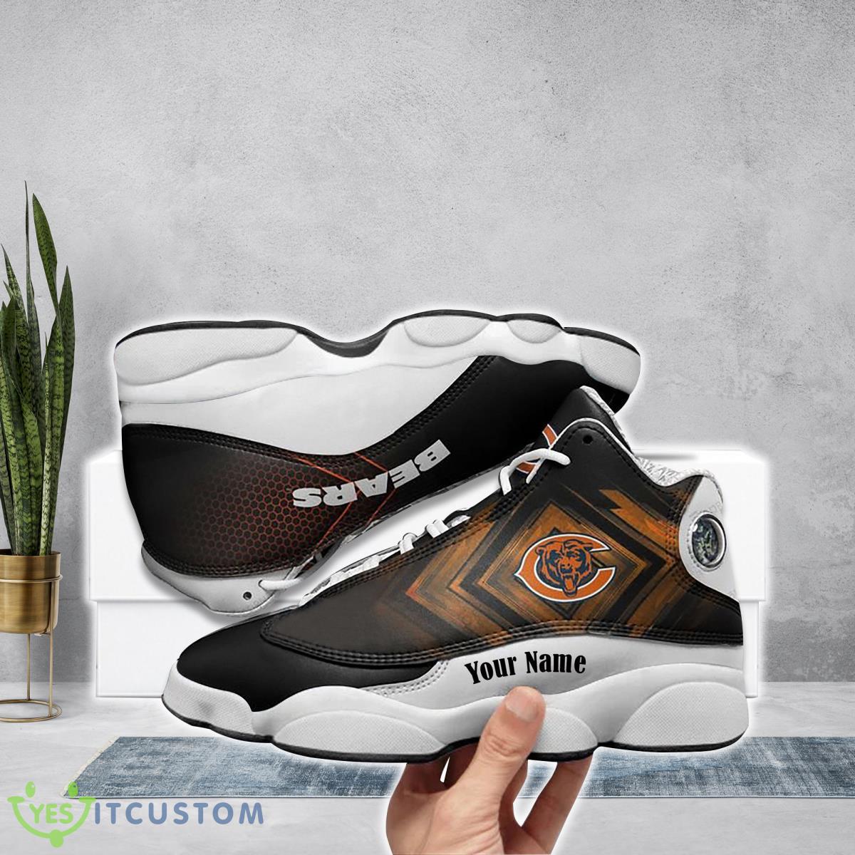 chicago bears football team custom name air jordan 13 running shoes unique gift for fans