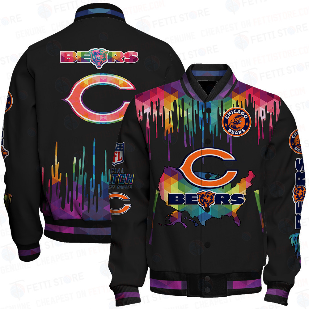 chicago bears nfl baseball varsity jacket baseball jacket all over print v3 jneac