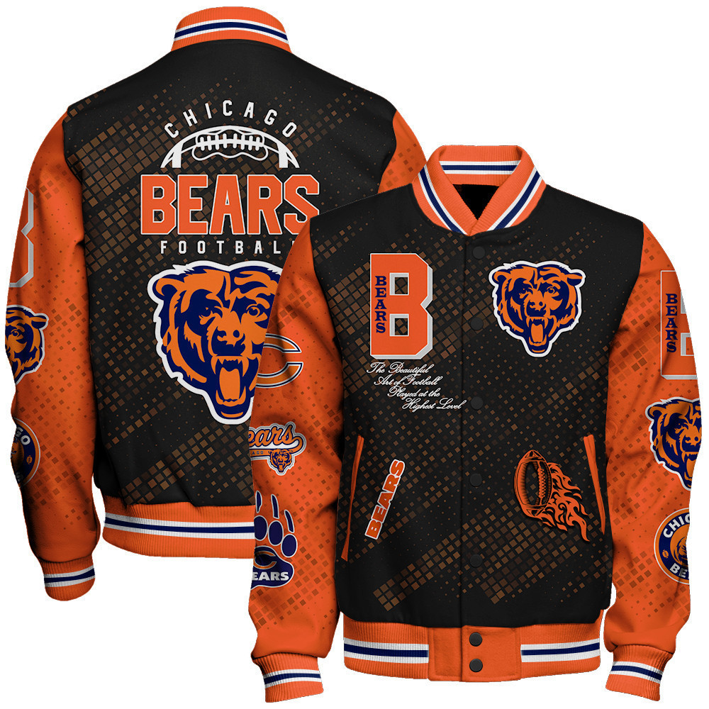 chicago bears nfl pattern baseball varsity jacket baseball jacket all over print sh1 v3 1vgkt