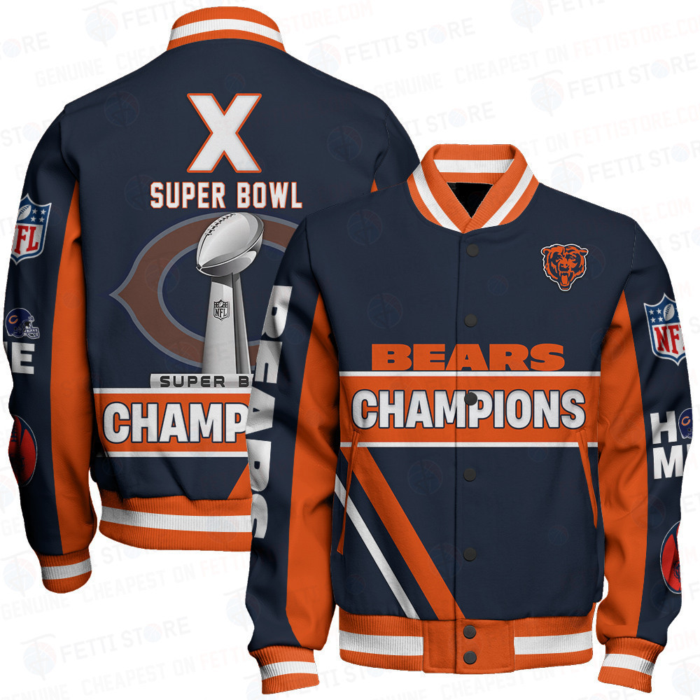 chicago bears x super bowl champions design baseball varsity jacket baseball jacket all over print mw0b4