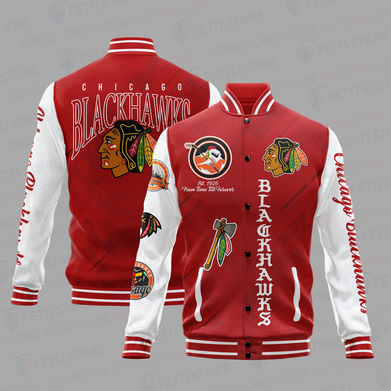 chicago blackhawks nhl baseball varsity jacket baseball jacket all over print sh1 v1 7zitl