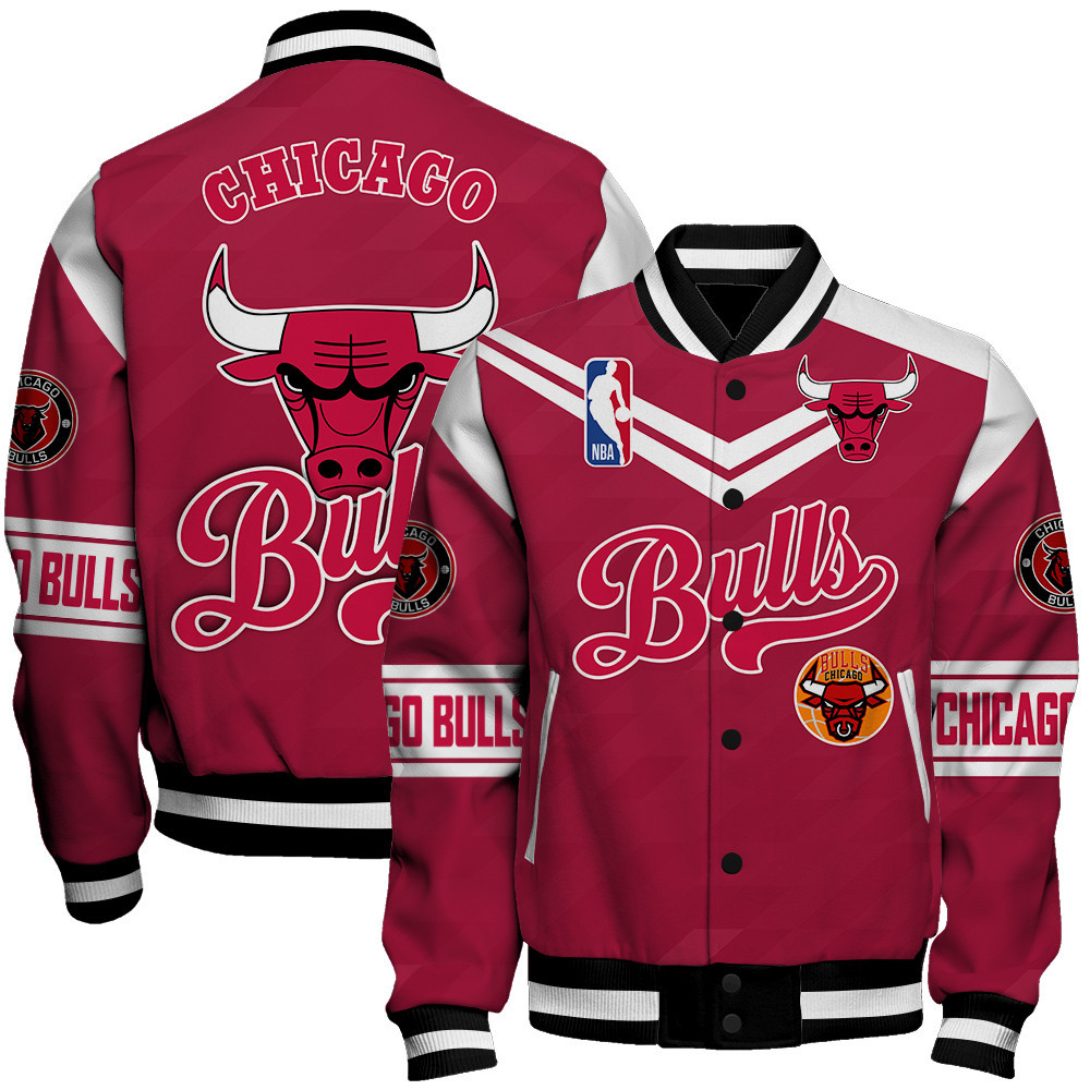 chicago bulls nba baseball varsity jacket baseball jacket all over print sfat v9 nztz8