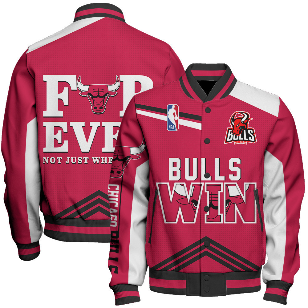 chicago bulls nba baseball varsity jacket baseball jacket all over print stm v15 kzgbs