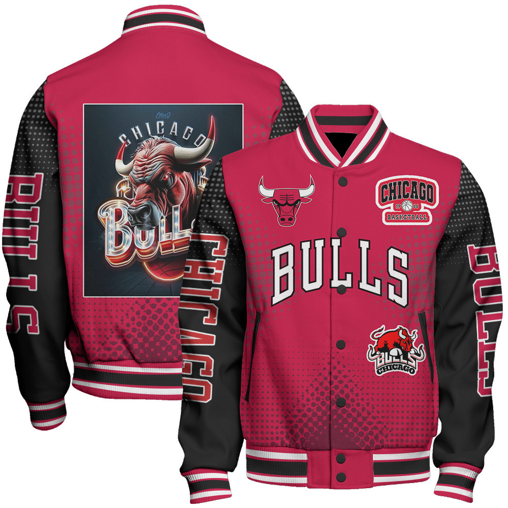 chicago bulls nba baseball varsity jacket baseball jacket all over print stm v18 inhf7