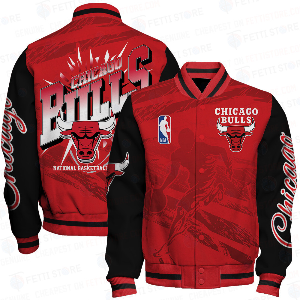 chicago bulls nba print baseball varsity jacket baseball jacket all over print sfat v27 dcinj