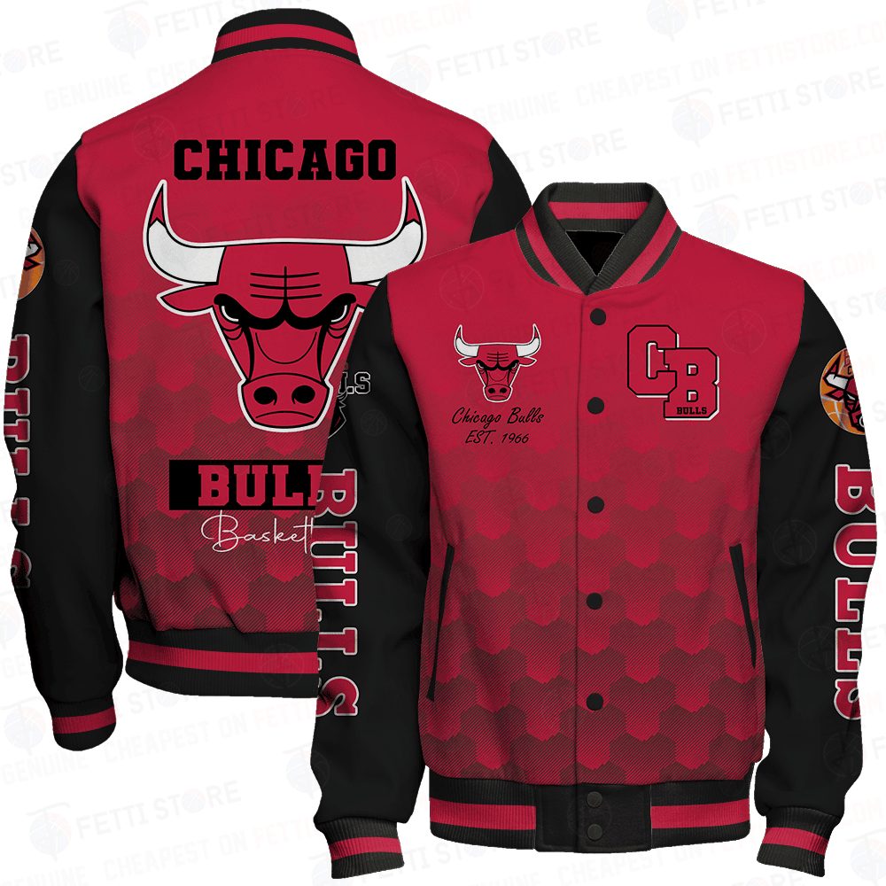 chicago bulls team logo basketball baseball varsity jacket baseball jacket all over print sfat v10 p8mmi