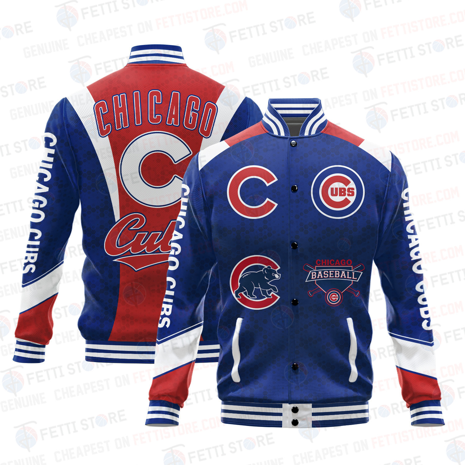 chicago cubs american league baseball baseball varsity jacket baseball jacket all over print sh1 v2 geg6z