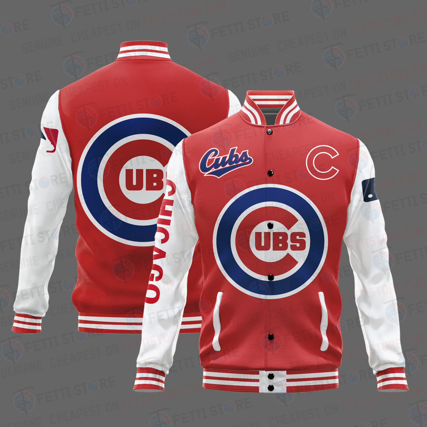 chicago cubs mlb baseball varsity jacket baseball jacket all over print stm okwzf