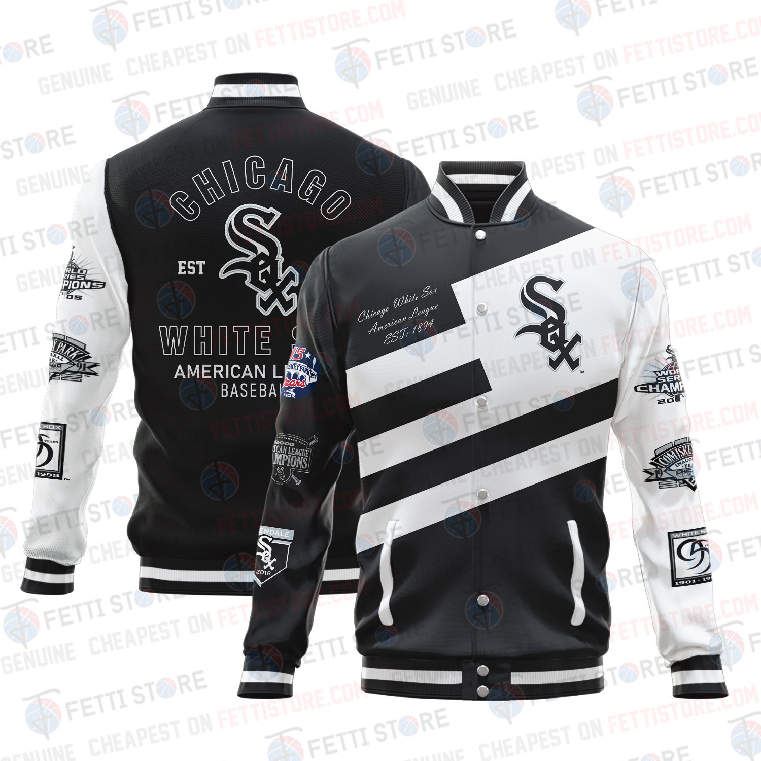 chicago white sox american league baseball baseball varsity jacket baseball jacket all over print sh1 ucjls