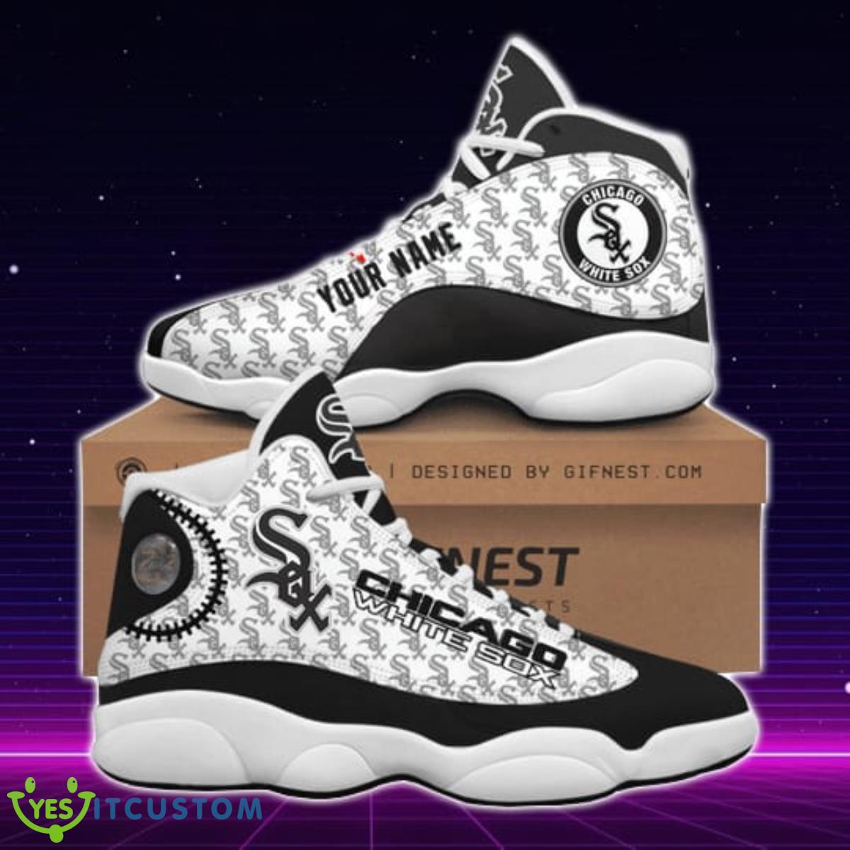 chicago white sox jordan 13 sneakers custom name best gift for men and women