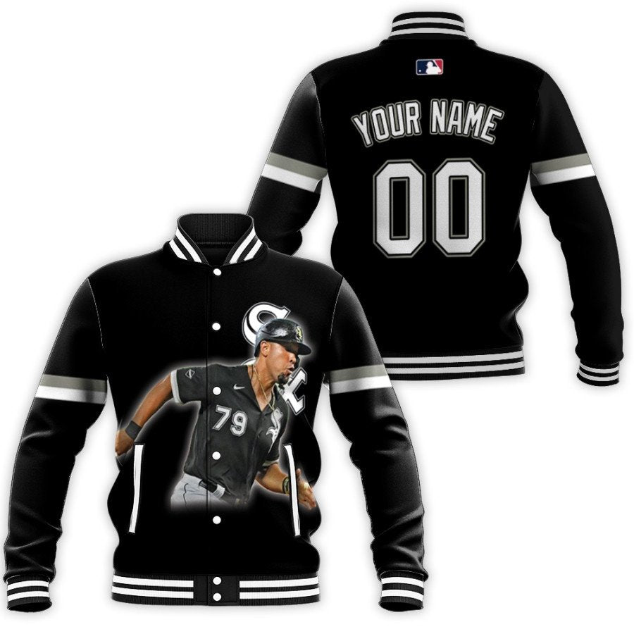 chicago white sox jose abreu 79 mlb great player black 3d personalized gift with personalized for white sox fans baseball jacket button up zipper hooded all over print mlb tmkiv