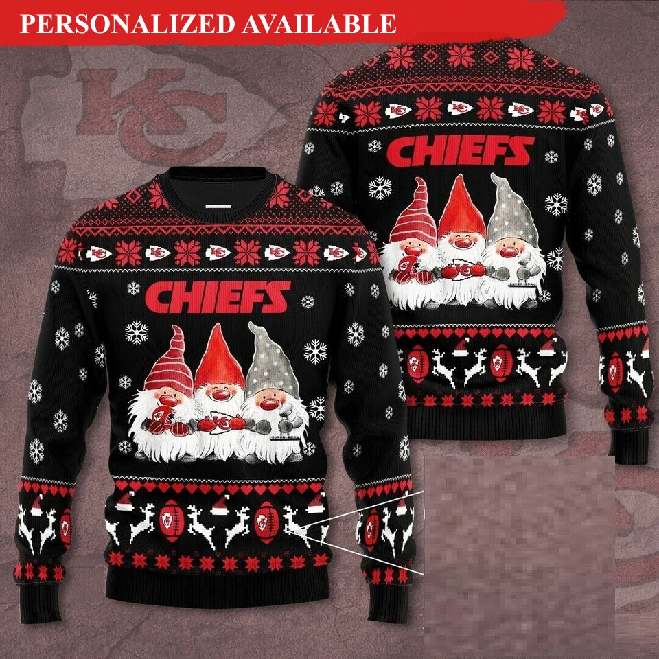 chiefs gnome football christmas ugly sweater sweatshirt 1967