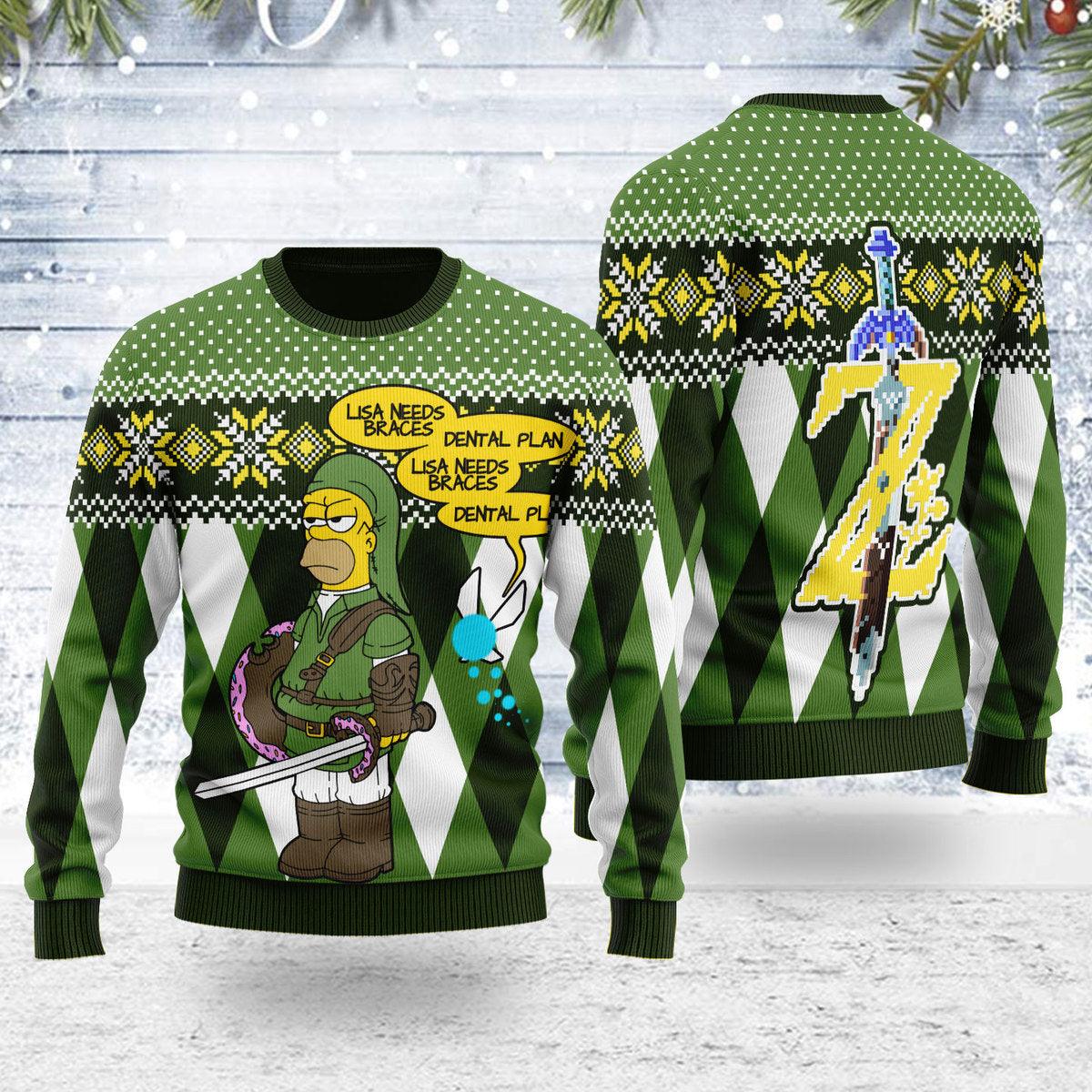 christmas sweater lisa needs braces dental plan gearhomie com 1