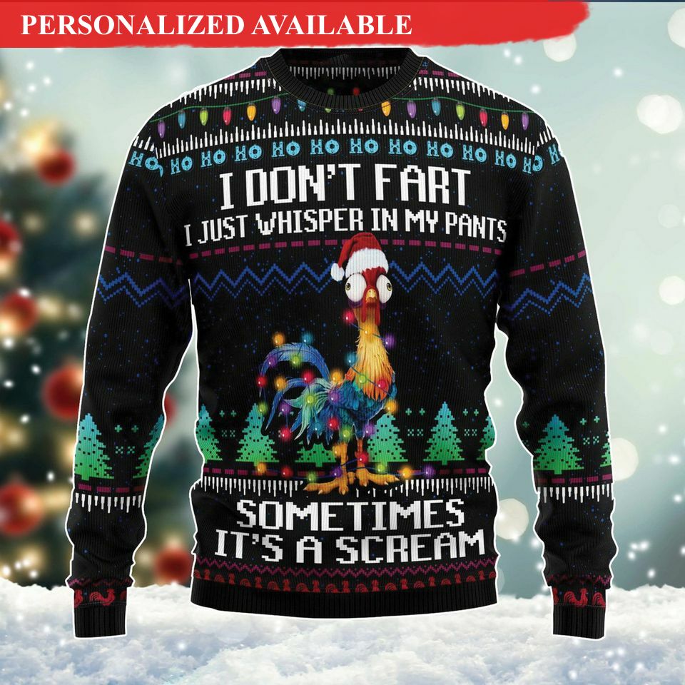 christmas chicken ugly sweater 5821