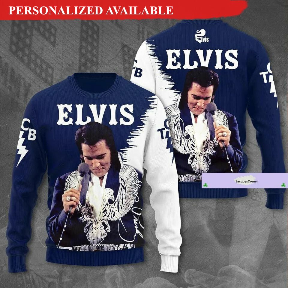 christmas elvis presley sweater elvis men sweater 7170