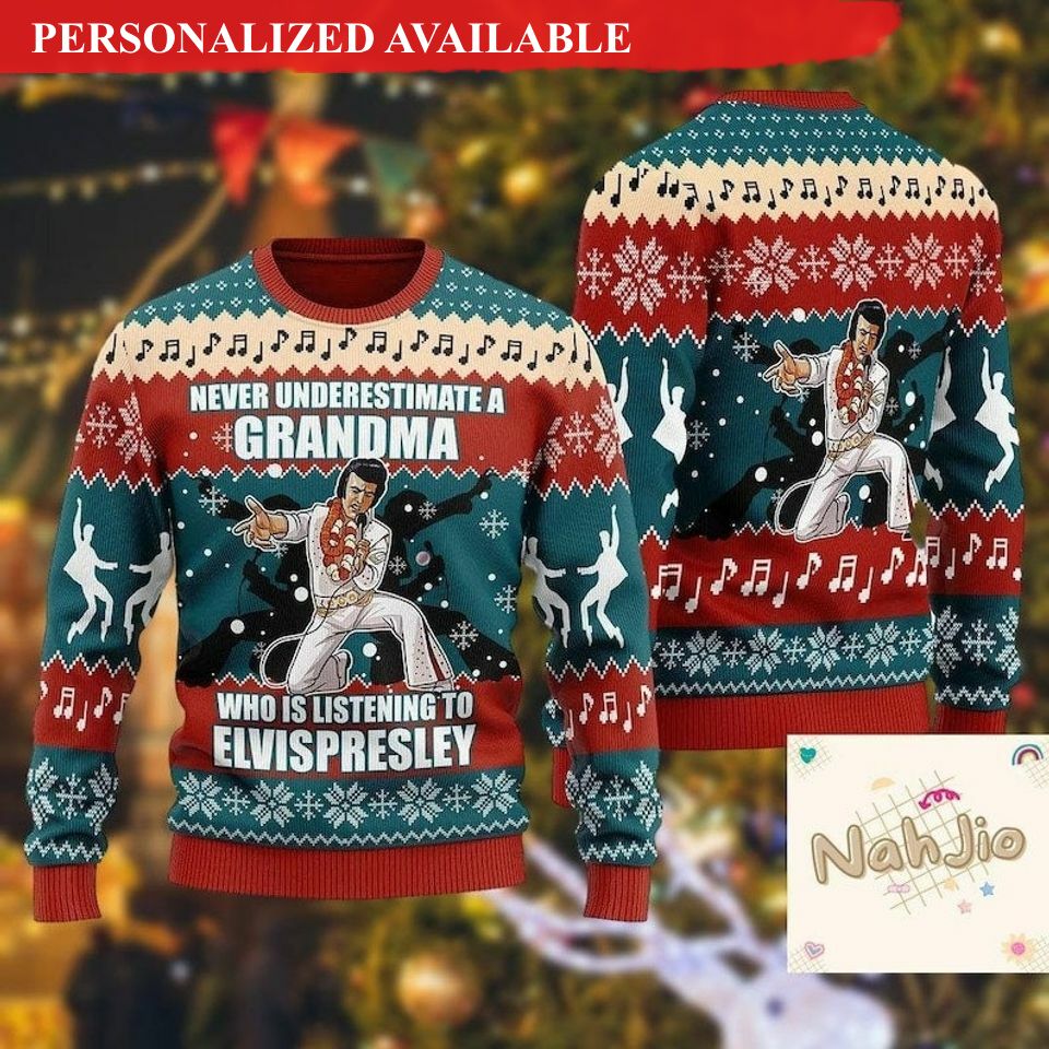 christmas elvis presley sweater elvis presley ugly xmas sweater 2604