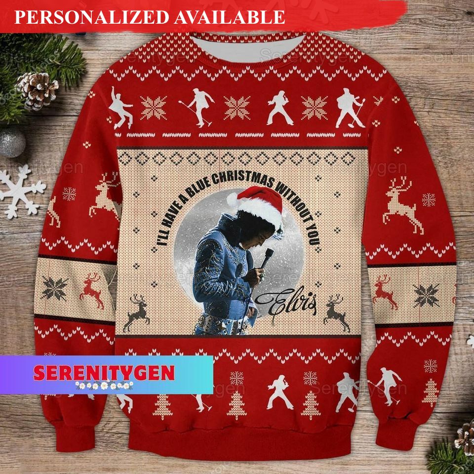 christmas elvis presley ugly sweater elvis presley christmas sweater 3237