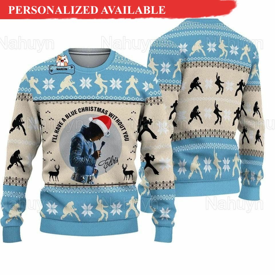 christmas elvis presley ugly sweater elvis presley sweater 5302