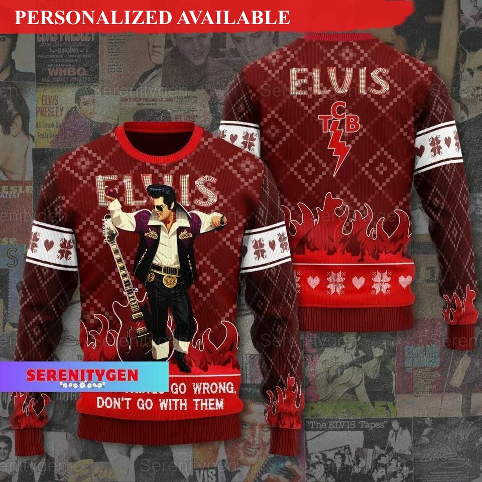 christmas elvis presley ugly sweater elvis ugly xmas sweater 2491