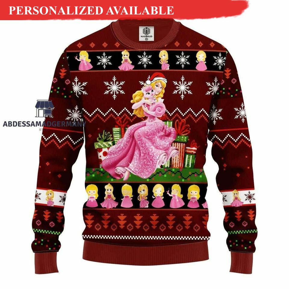 christmas gift aurora princess sweater christmas sweater 5274