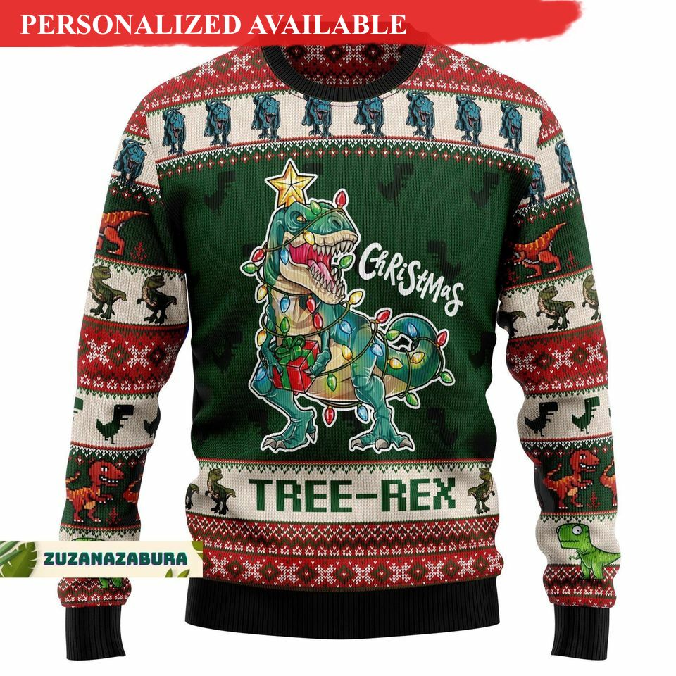 christmas gift dinosaur sweater christmas sweater 7593