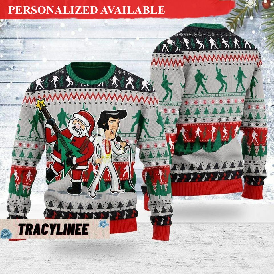 christmas gift elvis christmas 3d sweater 2177