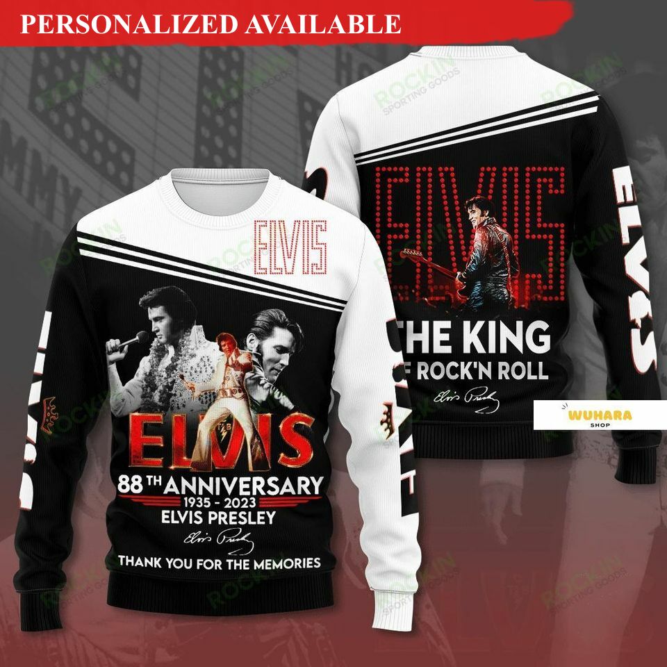 christmas gift elvis presley anniversary shirt elvis presley sweater 3432