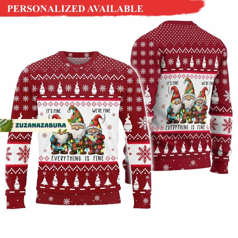 christmas gift gnomes christmas sweater gnomes sweater 4242