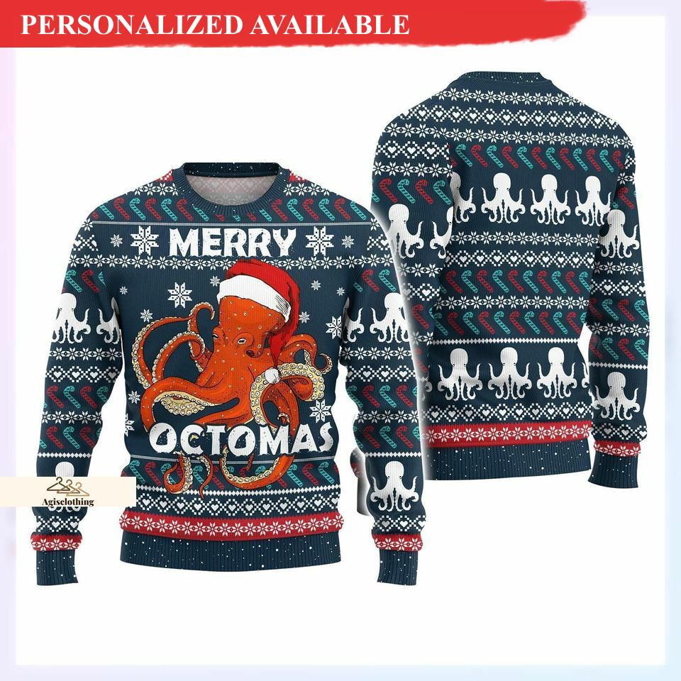 christmas gift merry octomas christmas sweater 7430