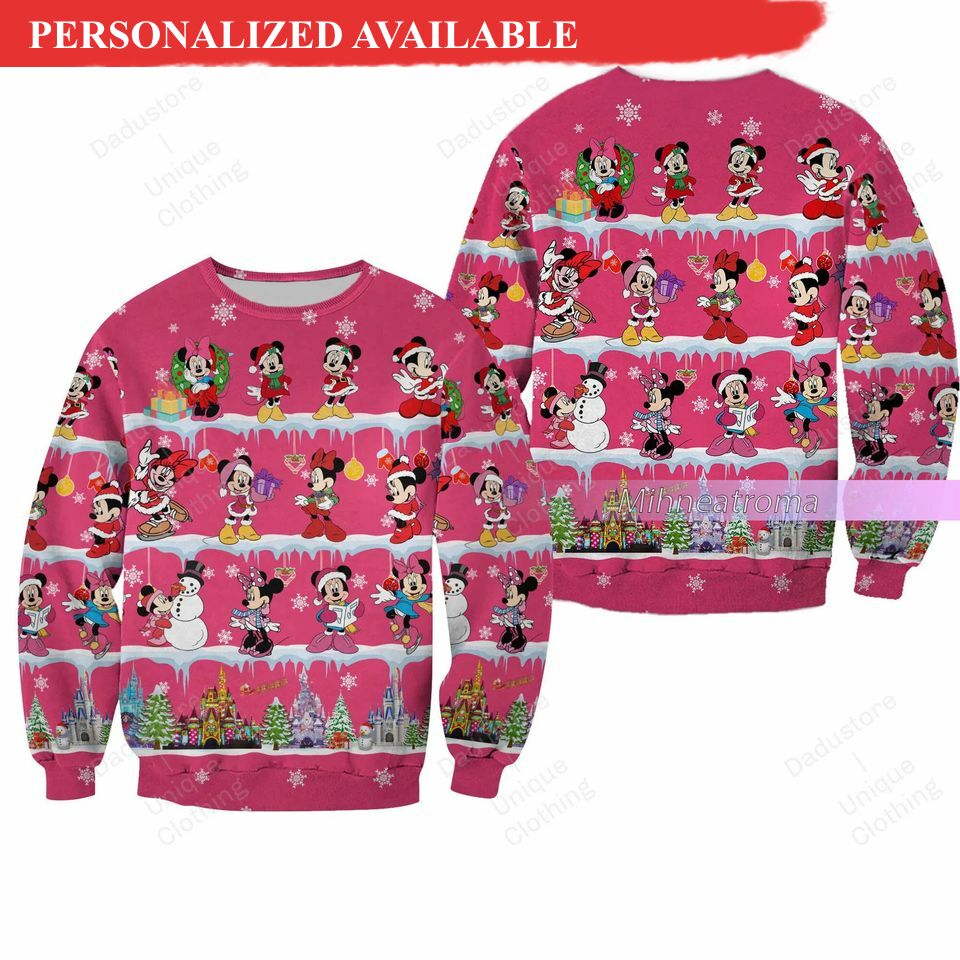 christmas gift minnie mouse ugly sweater minnie disney sweater 7544