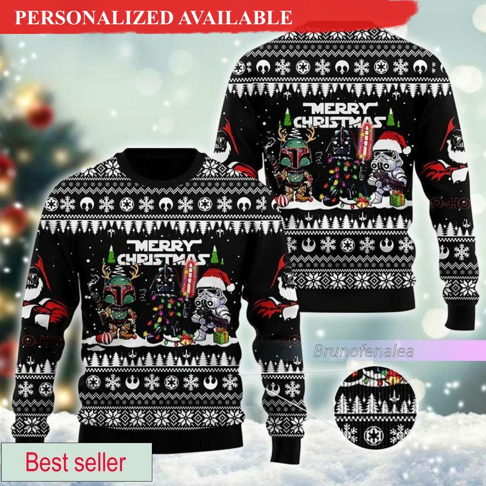 christmas gift star wars ugly christmas sweater 8684