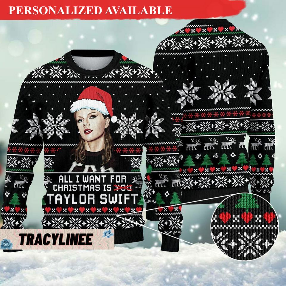 christmas gift taylor version ugly 3d sweater 6969