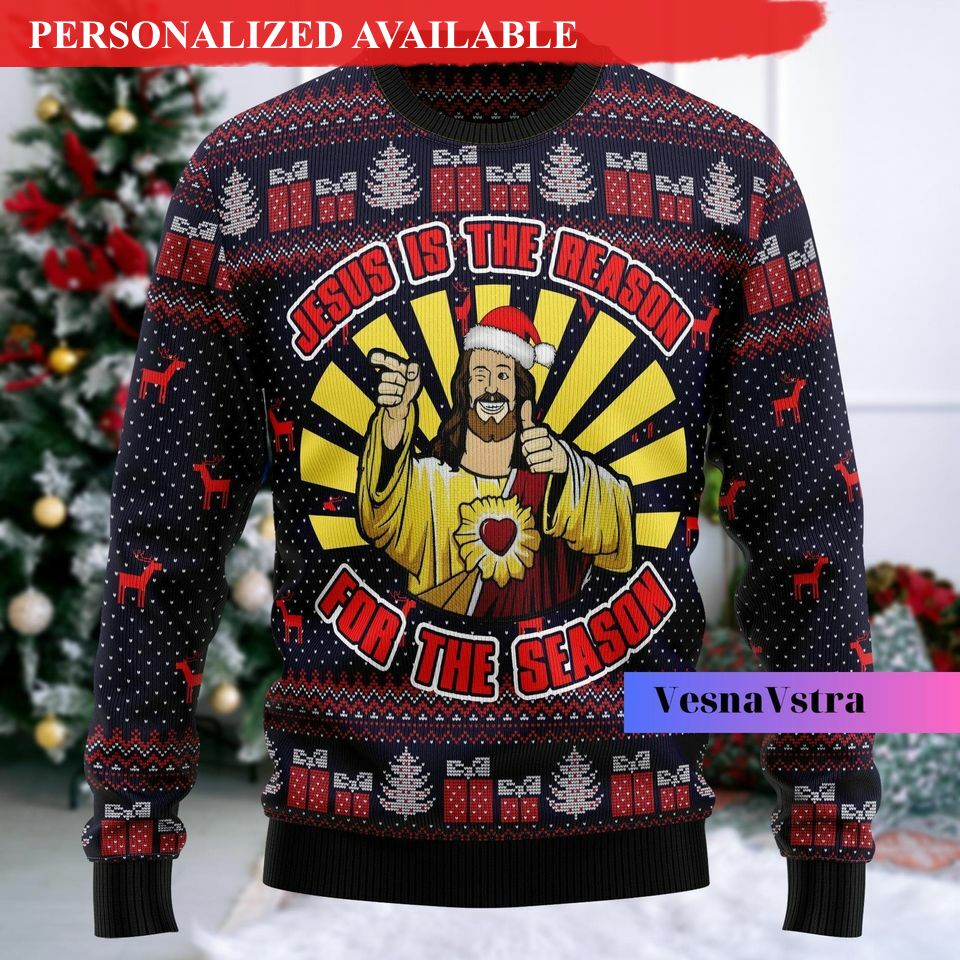 christmas jesus sweater christian christmas sweater 3036