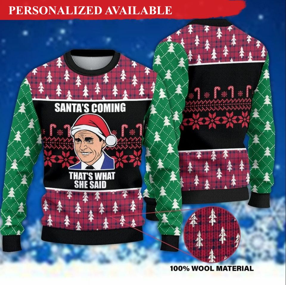 christmas michael scott 3d sweater 2001