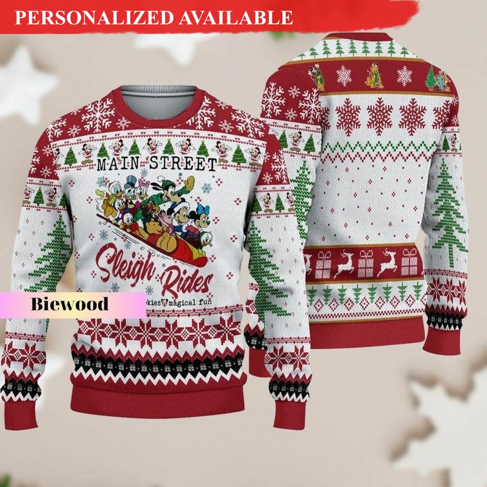 christmas mickey and friends sweater ugly xmas sweater 1111