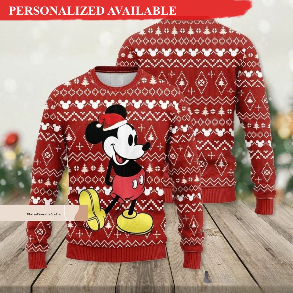 christmas mickey mouse ugly sweater disney mickey xmas sweater 3656