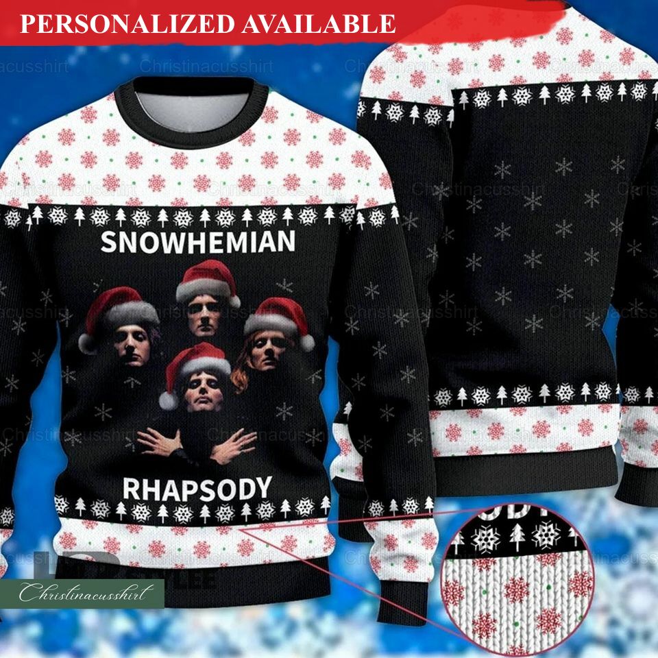 christmas queen band ugly sweater the rhapsody sweater 4780