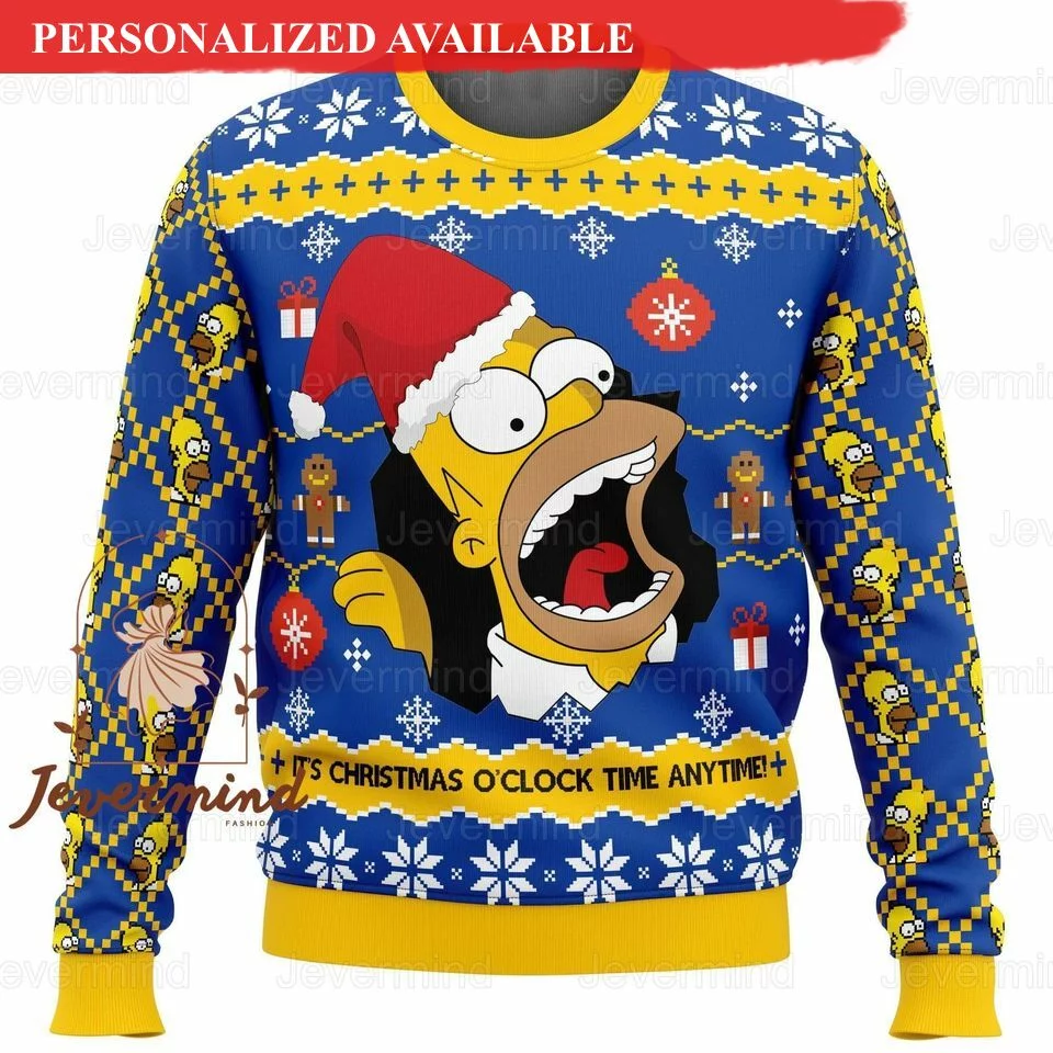 christmas simpsons sweater the simpsons sweater 7241