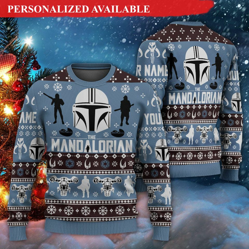 christmas star wars the mandalorian starwars sweatshirt 8777